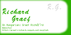 richard graef business card